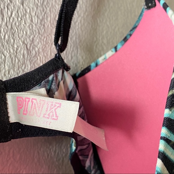 Pink Victoria’s Secret 32 DD Leaf Pattern Bra - Picture 3 of 4
